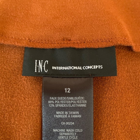 INC International Concepts Faux Suede Skirt - NWOT - Picture 10 of 13